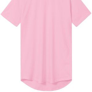 Men's Hipster Drop Cut Sleek T-Shirt Pink